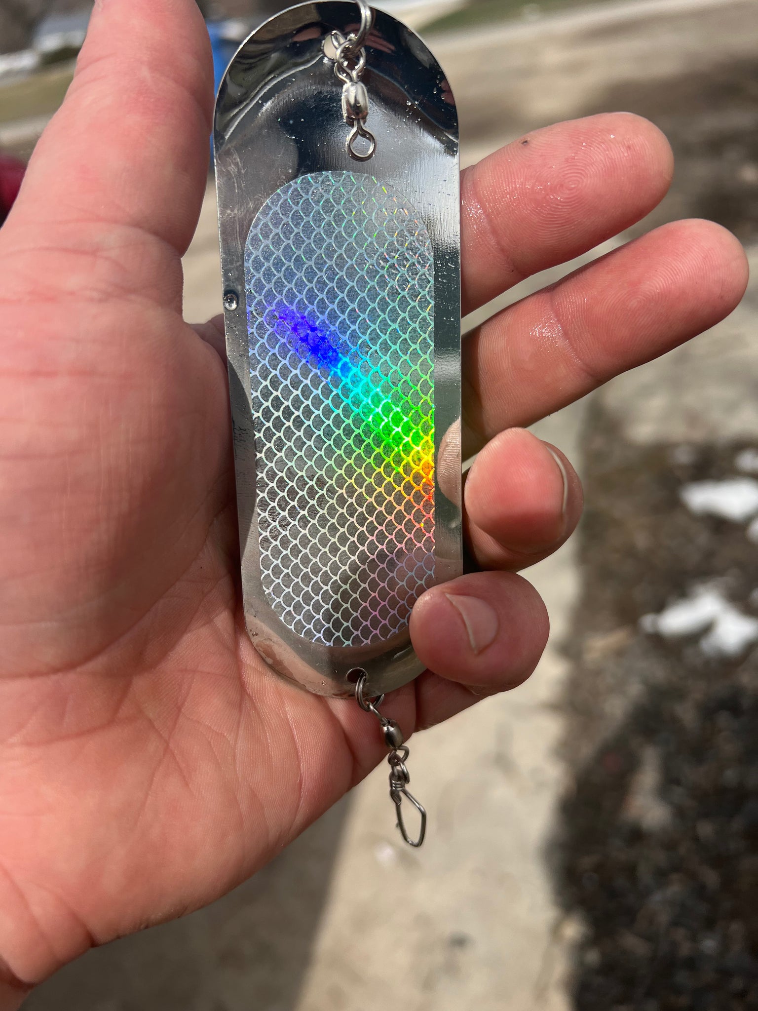 Trolling Dodger holographic scales